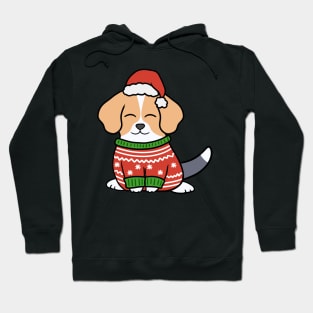 Christmas Sweater Beagle Hoodie